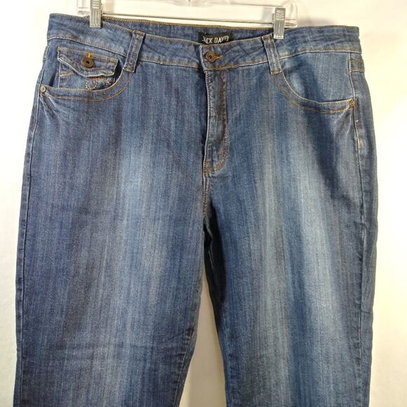 Jack David Blue Boot Cut Jeans Plus Size 24 - Picture 4 of 9